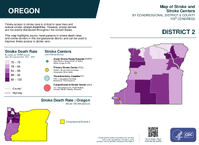 OR Congressional District 02 Stroke and Stroke Centers Map 119th Congress