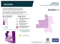 AZ Congressional District 05 Stroke and Stroke Centers Map 118th Congress