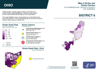 OH Congressional District 06 Stroke and Stroke Centers Map 119th Congress