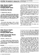 Health Among Older Women In The US