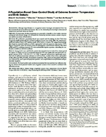 A PopulationBased CaseControl Study of Extreme Summer Temperature and Birth Defects