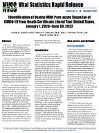Identification of Deaths With Postacute Sequelae of COVID19 From Death Certificate Literal Text United States January 1 2020June 30 2022