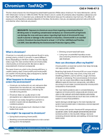 Chromium  ToxFAQs