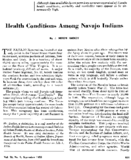 Health conditions among Navajo Indians