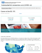 Casos de enfermedad del coronavirus COVID19 casos en los EE UU Actualizado el 8 de julio del 2020