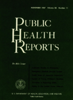 Public Health Reports  v 82 no 11 November 1967  table of contents