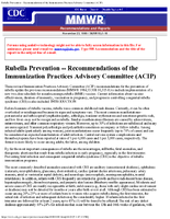 Morbidity and Mortality Weekly Report Recommendations and Reports November 23 1990  Vol 39  No RR15