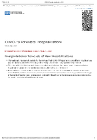 COVID19 Forecasts Hospitalizations Updated August 8 2023