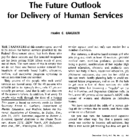 The Future Outlook For Delivery Of Human Services