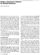 Needed Hypertension Research For MexicanAmericans