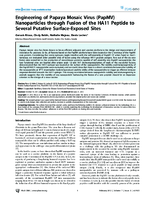 Engineering of Papaya Mosaic Virus PapMV Nanoparticles through Fusion of the HA11 Peptide to Several Putative SurfaceExposed Sites