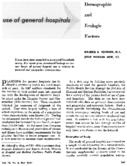 Use of general hospitals Demographic and ecologic factors