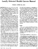 Locally oriented health careers manual