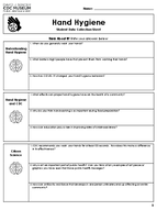 Hand Hygiene Student Data Collection Sheet