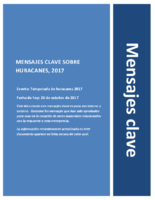 Mensajes clave sobre huracanes 2017