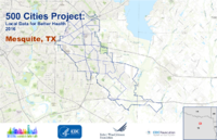 500 Cities Project Local Data for Better Health 2016 Mesquite TX