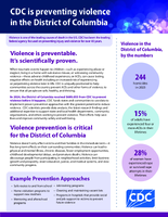 Violence Prevention in the District of Columbia