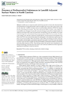 Presence of Perfluoroalkyl Substances in Landfill Adjacent Surface Waters in North Carolina