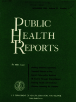 Public Health Reports  v 75  no 11  cover