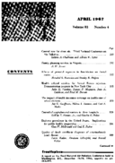 Public Health Reports  v 82 no 5 April 1967  table of contents