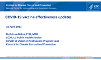 COVID19 vaccine effectiveness updates