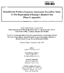 Remediation workers exposure assessment feasibility study at the Department of Energys Hanford site phase I appendix
