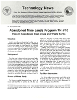 Technology News 405 Abandoned Mine Lands Program TN 10 Fires in Abandoned Coal Mines and Waste Banks