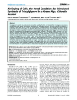 AirDrying of Cells the Novel Conditions for Stimulated Synthesis of Triacylglycerol in a Green Alga Chlorella kessleri
