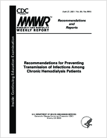 Morbidity and Mortality Weekly Report Recommendations and Reports April 27 2001  Vol 50  No RR5