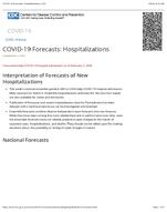 COVID19 forecasts  hospitalizations  updated Feb 6 2024