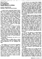 A Presidential Health Mission To Africa