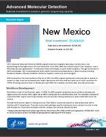 Advanced Molecular Detection National investment to advance genomic sequencing capacity New Mexico September 5 2023