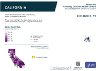 CA Congressional District 11 Stroke and Federally Qualified Health Centers Map 118th Congress
