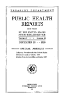 Public Health Reports  v 43 no 52  cover