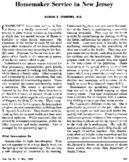 Homemaker service in New Jersey