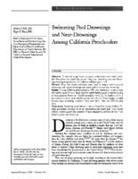 Swimming pool drownings and neardrownings among California preschoolers