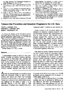 Tobacco Use Prevention And Cessation Programs In The Us Navy