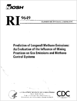 Report of Investigations 9649 Prediction of Longwall Methane Emissions An Evaluation of the Influence of Mining Practices on Gas Emissions and Methane Control Systems
