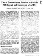 Use of contraceptive services in periods of receipt and nonreceipt of AFDC