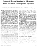 Status Of Health Services In Micronesia Since The 1963 Poliomyelitis Epidemic