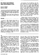 Six areas lead national early immunization drive