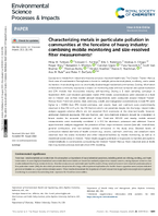 Characterizing Metals in Particulate Pollution in Communities at the Fenceline of Heavy Industry Combining Mobile Monitoring and SizeResolved Filter Measurements