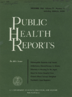 Public Health Reports  v 77 no 12 December 1962  cover including annual index