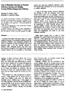 Use Of Restraint Devices To Prevent Collision Injuries And Deaths Among WelfareSupported Children