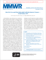 MMWR Morbidity and Mortality Weekly Report Vol 64 No 34 September 4 2015