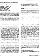 Home blood pressure monitoring for mild hypertensives