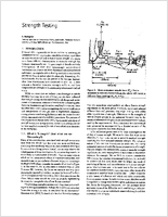 Strength Testing 2001