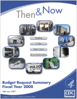 Then  Now Budget Request Summary Fiscal Year 2008 Centers for Disease Control and Prevention