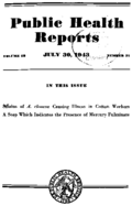 Public Health Reports  v 58 no 31  cover