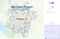 500 Cities Project Local Data for Better Health 2014 Nampa ID